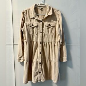 American Eagle Beige Corduroy Dress